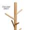 Honey Can Do Black & Natural Wood Modern Freestanding Coat Tree Stand